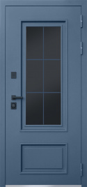 Стальная дверь Терморазрыв 3К «Эльбрус с окном и английской решеткой»