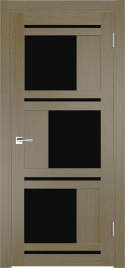 Межкомнатная дверь Z-2 Остекление "Лакобель черное" Тон Неаполь