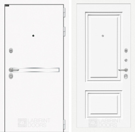 Входная дверь Лайн WHITE 26 - Эмаль RAL 9003