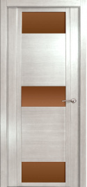 Межкомнатная дверь H-VIII Стекло бронза Бьянко
