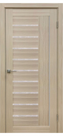 Межкомнатная дверь Y-4 Остекление "Гранит прозрачный" тон Кремовая лиственница