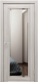 Межкомнатная дверь К-11 Зеркало тон Белая лиственница