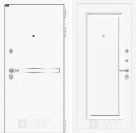 Входная дверь Лайн WHITE 27 - Эмаль RAL 9003